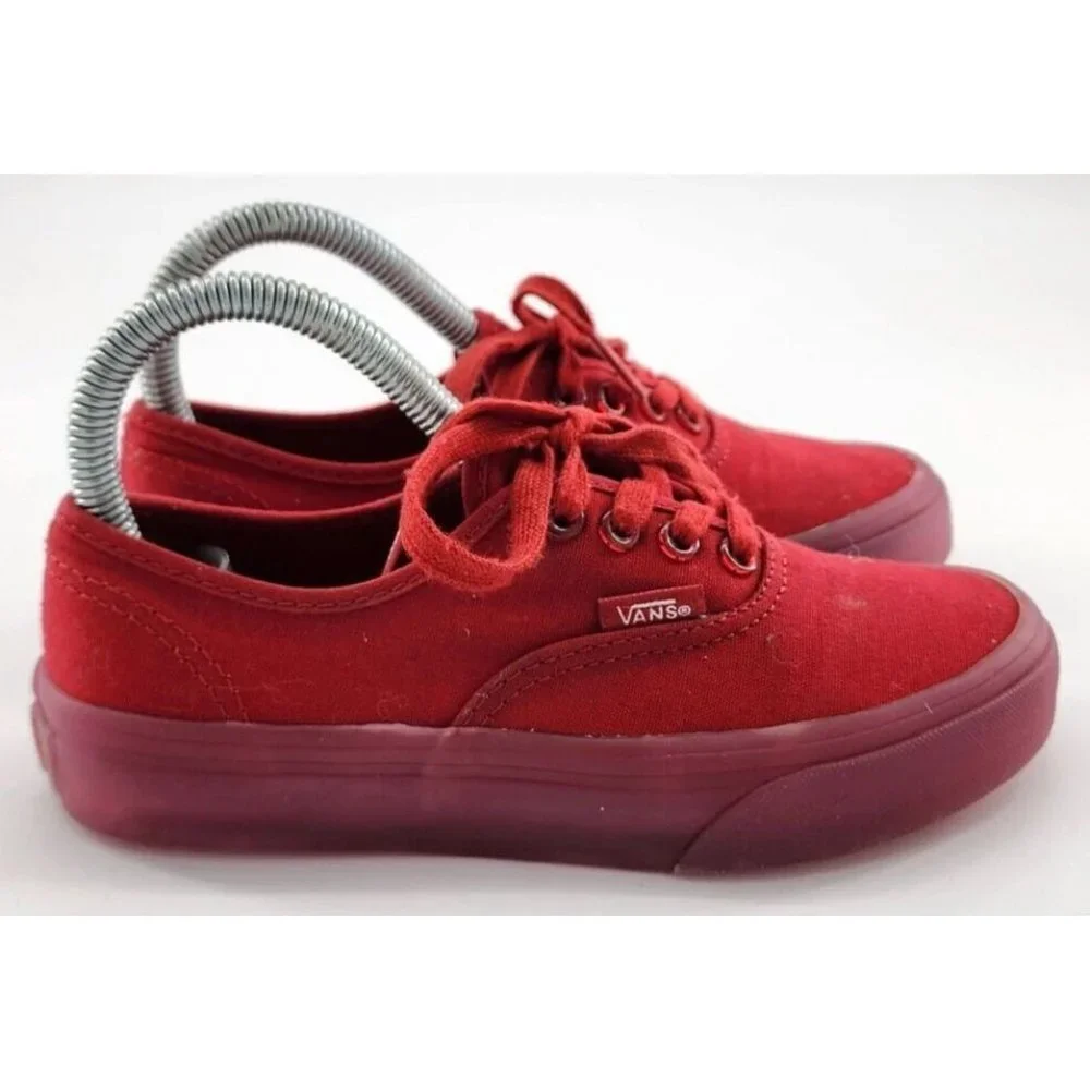 VANS Old Skool Translucent Skate Shoes Red Monochrome Youth Kids Size 1 With Box